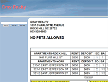 Tablet Screenshot of grayrealty.com